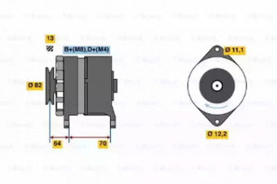 BOSCH 0120488253 -  Генератор