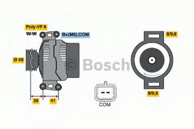 BOSCH 0121615010 -  Генератор