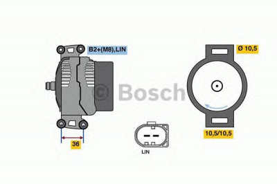 BOSCH 0121615111 -  Генератор