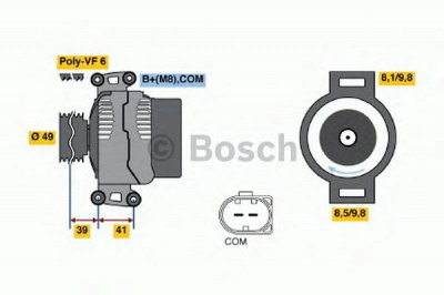 BOSCH 0121715012 -  Генератор