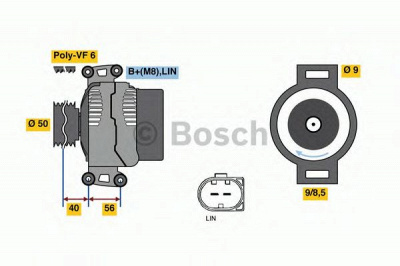 BOSCH 0121715129 -  Генератор