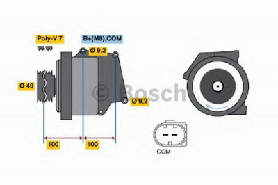 BOSCH 01220aa1d0 -  Генератор