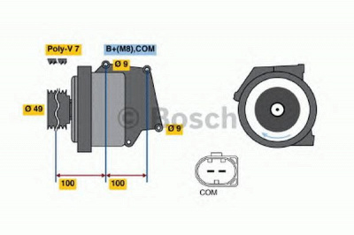 BOSCH 01220aa2c0 -  Генератор