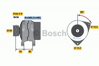 BOSCH 0123212001 -  Генератор