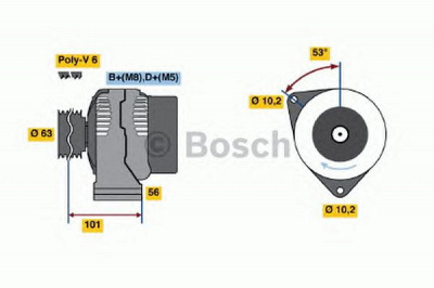 BOSCH 0123310011 -  Генератор