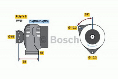 BOSCH 0123310013 -  Генератор