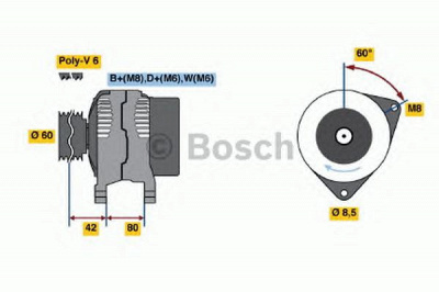 BOSCH 0123310014 -  Генератор