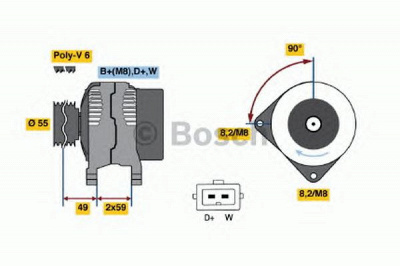 BOSCH 0123310019 -  Генератор