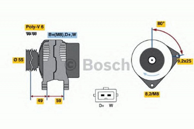 BOSCH 0123310020 -  Генератор
