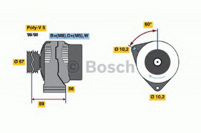 BOSCH 0123310026 -  Генератор