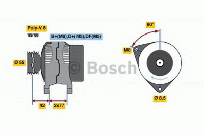 BOSCH 0123310054 -  Генератор