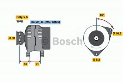 BOSCH 0123320014 -  Генератор
