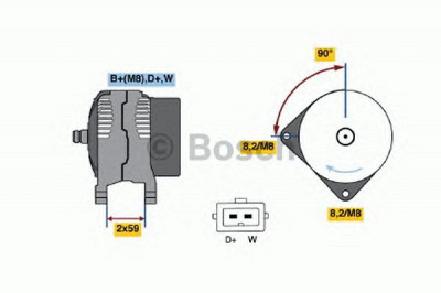 BOSCH 0123320027 -  Генератор