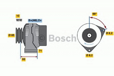 BOSCH 0123500005 -  Генератор
