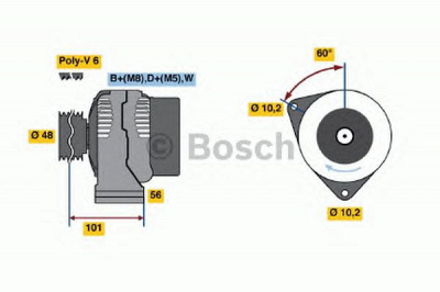 BOSCH 0123510002 -  Генератор