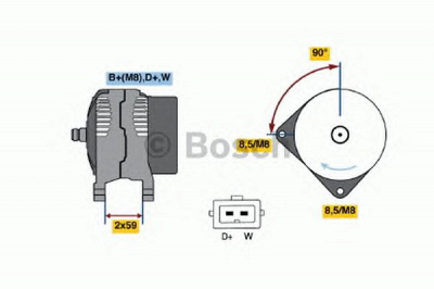 BOSCH 0123510034 -  Генератор