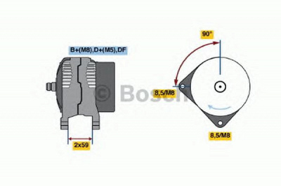 BOSCH 0123515009 -  Генератор