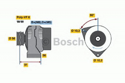 BOSCH 0123520010 -  Генератор