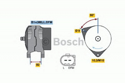 BOSCH 0124325036 -  Генератор