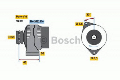 BOSCH 0124325117 -  Генератор