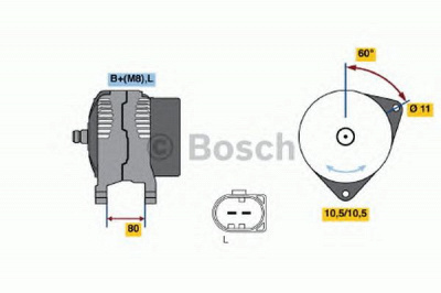 BOSCH 0124325122 -  Генератор