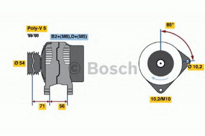 BOSCH 0124425020 -  Генератор