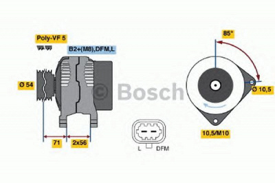 BOSCH 0124425060 -  Генератор