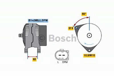BOSCH 0124515058 -  Генератор