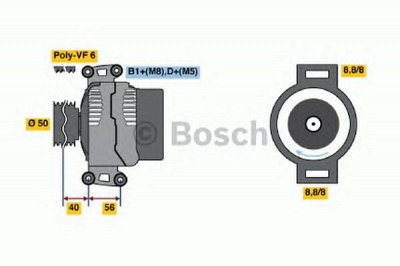 BOSCH 0124615019 -  Генератор