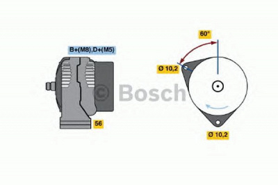 BOSCH 0124615043 -  Генератор