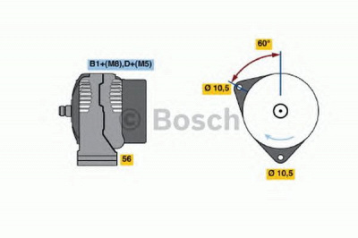 BOSCH 0124625031 -  Генератор