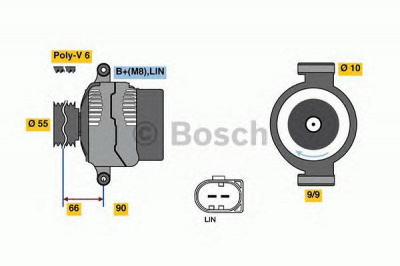 BOSCH 0125711047 -  Генератор