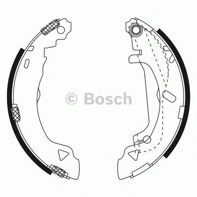 BOSCH 0204072224 -  Комплект тормозных колодок