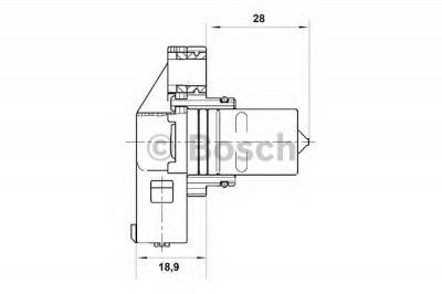 BOSCH 0265001187 -  Датчик импульсов Датчик частоты вращения, управление двигателем| Датчик, положение распределительного вала