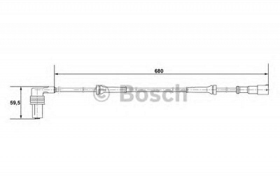 BOSCH 0265001220 -  Датчик, частота вращения колеса