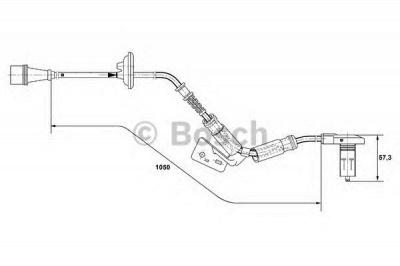 BOSCH 0265001280 -  Датчик, частота вращения колеса
