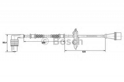 BOSCH 0265001282 -  Датчик, частота вращения колеса