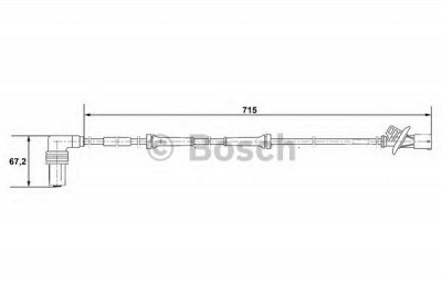 BOSCH 0265001339 -  Датчик, частота вращения колеса