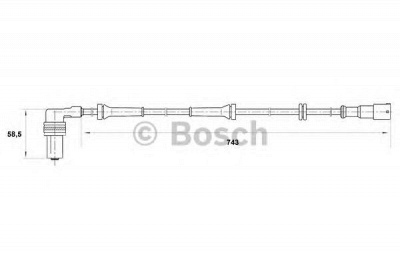 BOSCH 0265001387 -  Датчик, частота вращения колеса