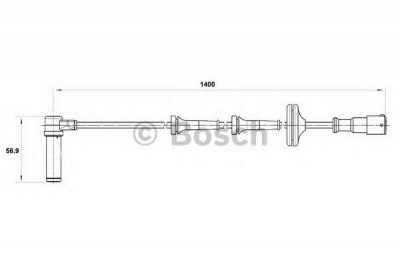BOSCH 0265004011 -  Датчик, частота вращения колеса