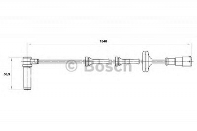 BOSCH 0265004012 -  Датчик, частота вращения колеса