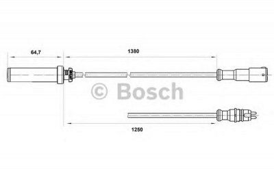 BOSCH 0265004015 -  Датчик, частота вращения колеса
