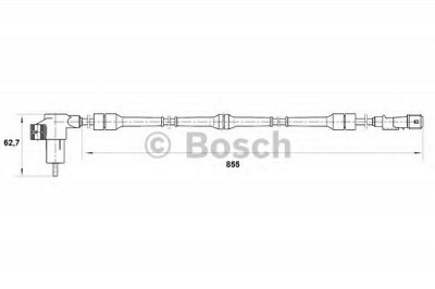 BOSCH 0265006206 -  Датчик, частота вращения колеса