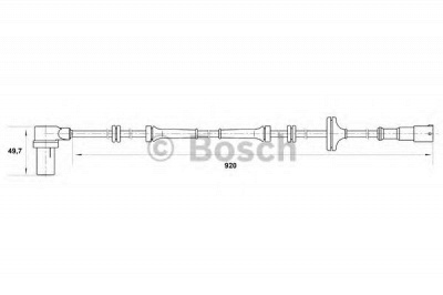 BOSCH 0265006258 -  Датчик, частота вращения колеса