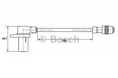 BOSCH 0265006344 -  Датчик, частота вращения колеса