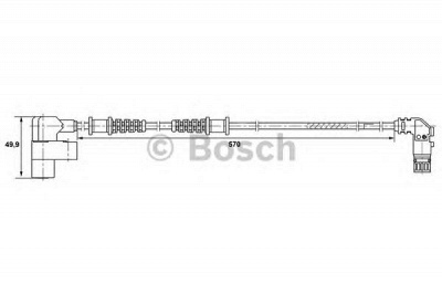 BOSCH 0265006370 -  Датчик, частота вращения колеса