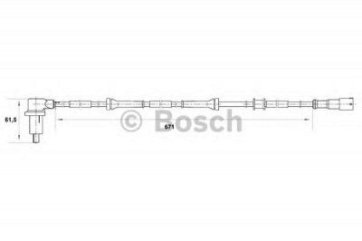 BOSCH 0265006386 -  Датчик, частота вращения колеса