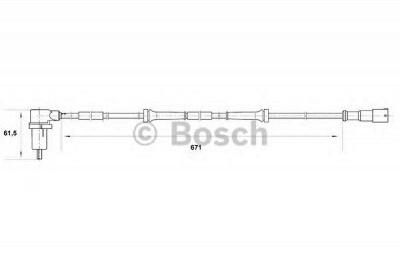 BOSCH 0265006401 -  Датчик, частота вращения колеса
