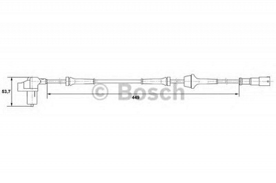 BOSCH 0265006407 -  Датчик, частота вращения колеса