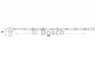 BOSCH 0265006711 -  Датчик, частота вращения колеса